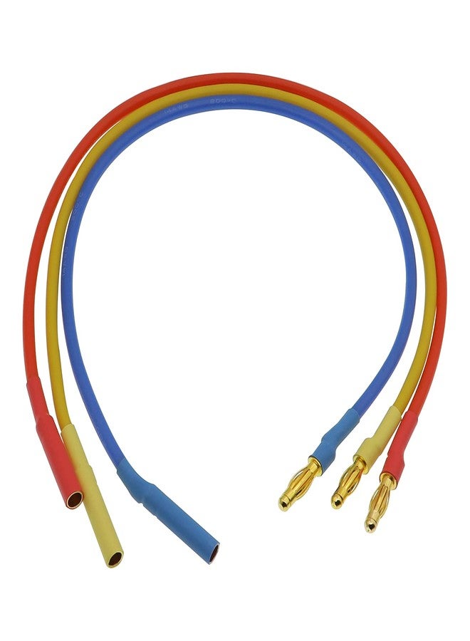 Treehobby 3PCS 4.0mm Banana Gold Bullet Connector Extension Cable for RC Brushless Motor ESC Extension Cable Wire RC Car Boat Parts (14AWG 30CM) - Image 5
